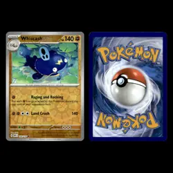 Whiscash Card  109.0 Scarlet Violet Series Obsidian Flames Pokemon Cards Set - Image 3