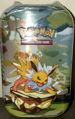 Pokemon TCG Prismatic Evolution Mini Tin Jolteon New Sealed - 2 Booster Packs - Image 1
