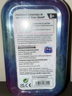 Pokemon TCG Prismatic Evolution Mini Tin Jolteon New Sealed - 2 Booster Packs - Image 2