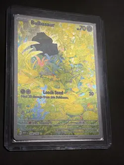 Bulbasaur 166/165 Scarlet & Violet 151 Illustration Rare Pokemon Card - Image 2