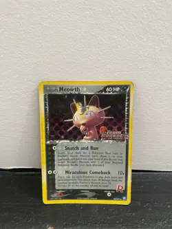 Pokemon Rocket's Meowth 46/109 Team Rocket Returns Reverse Holo LP - Image 1