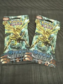 Pokemon XY Steam Siege Sleeved Booster Pack Factory Sealed -2016. 2pks - Image 1