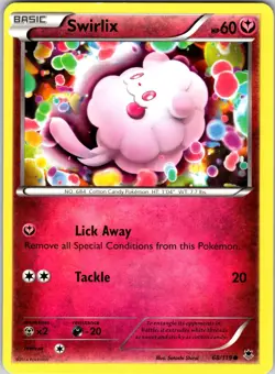 Swirlix 68/119 XY - Phantom Forces Pokemon TCG NM Normal - Image 1