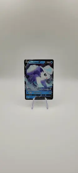 Pokemon TCG: Alolan Vulpix V 033/195 Double Rare - Silver Tempest - NM - Image 2