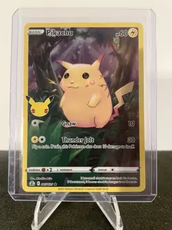 Pokemon TCG: Pikachu 005/025 Celebrations Holo Rare Full Art - Image 1