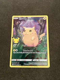 Pokemon TCG: Pikachu 005/025 Celebrations Holo Rare Full Art - Image 2