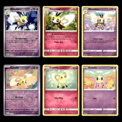 Ribombee Card 76 Scarlet Violet Series Temporal Forces Pokemon Cards Set TCG - Image 1