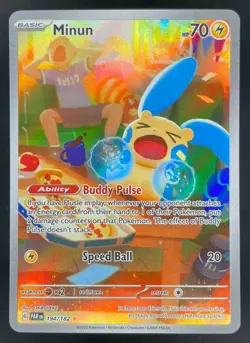 2023 Pokemon SV Paradox Rift #194/182 Minun - Image 1