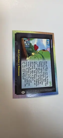 Topps Pokemon Ash Catches A Pokemon EP3 2000 Series 2 Rainbow Foil Blue Logo - Image 3