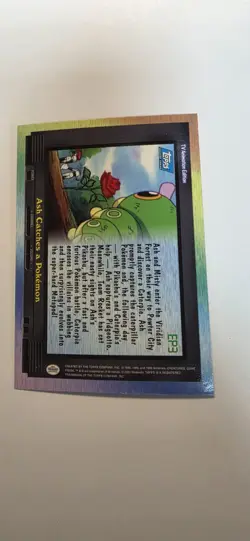 Topps Pokemon Ash Catches A Pokemon EP3 2000 Series 2 Rainbow Foil Blue Logo - Image 4