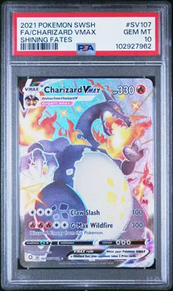 Charizard Vmax SV107/072 Shining Fates Pokemon PSA 10 *962 - Image 1