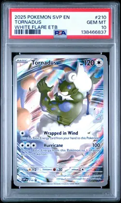 Tornadus 210 White Flare ETB Promo Pokemon PSA 10 *837 - Image 1