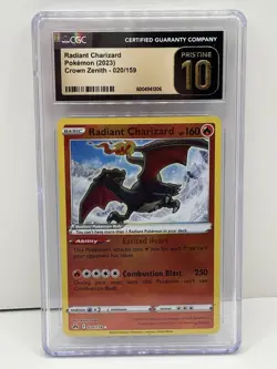 Radiant Charizard 2023 Pokemon CGC 10 Pristine - Image 1