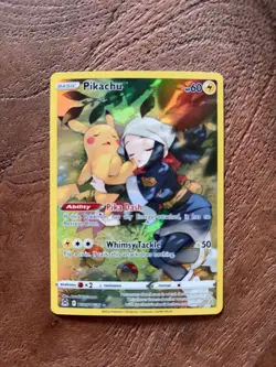 Pokemon TCG Pikachu TG05/TG30 NM Lost Origin Trainer Gallery Holo Full Art - Image 1