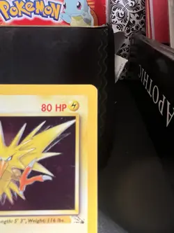 Pokemon Zapdos Fossil Holo Rare Unlimited 15/62 1999 80 HP English - Image 3