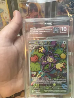 Pokemon Ambipom Phantasmal Flames 107/094 Illustration Rare TAG 10 Gem Mint - Image 2