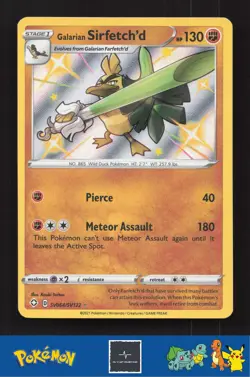 2021 Pokemon SWSH Shining Fates SV064/SV122 Galarian Sirfetch'd - Image 1