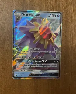 Pokemon TCG Starmie GX Hidden Fates 14/68 Holo Ultra Rare - Image 1
