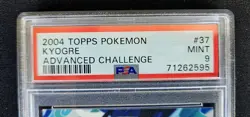Pokemon Topps Kyogre #37 Advanced Challenge Foil 2004 - Image 4