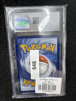 Pokemon 2023 Jolteon SV 151 135/165 Reverse Holo Gem Mint 10 - Image 2