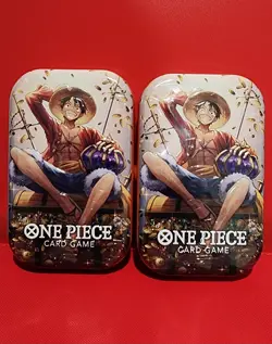 One Piece Monkey.D.Luffy TCG Lot of (2), Mini Tin Vol. 2, OP-13 Sealed - Image 1