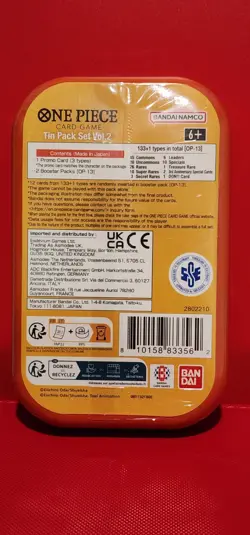 One Piece Monkey.D.Luffy TCG Lot of (2), Mini Tin Vol. 2, OP-13 Sealed - Image 3