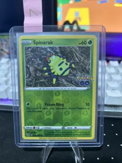 Pokemon TCG Spinarak Pokemon Go Reverse Holo Card 006/078 Ditto - Image 1