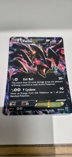 🔥 Pokemon TCG – Yveltal-EX 79/146 – XY Base Set – Ultra Rare Holo EX – LP - Image 1