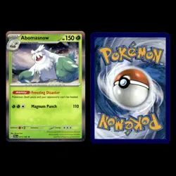 Abomasnow Card 11.0 Scarlet Violet Series Paldea Evolved Pokemon Cards Set TCG - Image 3