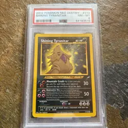 2002 POKEMON NEO DESTINY #113 SHINING TYRANITAR PSA 8 - Image 1