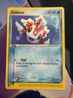 Goldeen MP 55/109 Ruby and Sapphire Pokemon Card LP - Image 1