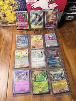 Lot of 12 Pokemon Full Art EX IR SIR Mega Promo Cards Near Mint Condition - Image 1