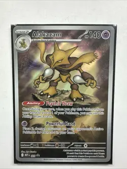 Pokemon TCG Alakazam Mega Evolution Black Star Promo Card MEP-009 - Image 1