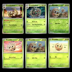 Brambleghast Card 21.0 Scarlet Violet Series Temporal Forces Pokemon Cards Set - Image 1