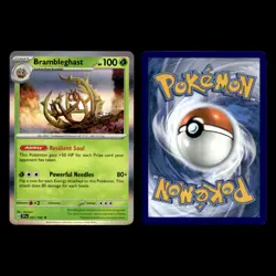 Brambleghast Card 21.0 Scarlet Violet Series Temporal Forces Pokemon Cards Set - Image 3
