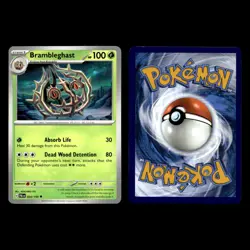 Brambleghast Card 21.0 Scarlet Violet Series Temporal Forces Pokemon Cards Set - Image 4