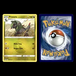 Fraxure Card 45.0 Scarlet Violet Series Shrouded Fable Pokemon Cards Set TCG - Image 5