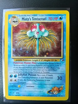 Pokemon TCG Misty's Tentacruel Holo Rare Card 10/132 Gym Heroes MP 💎💎💎 - Image 1