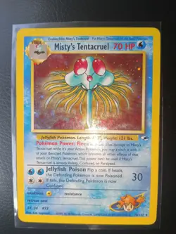 Pokemon TCG Misty's Tentacruel Holo Rare Card 10/132 Gym Heroes MP 💎💎💎 - Image 2
