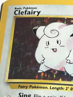 Pokemon TCG Clefairy Base Set Holo Unlimited Rare Card 5/102 - Image 3