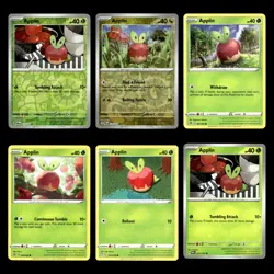 Applin Card 17.0 Scarlet Violet Series Twilight Masquerade Pokemon Cards Set - Image 1
