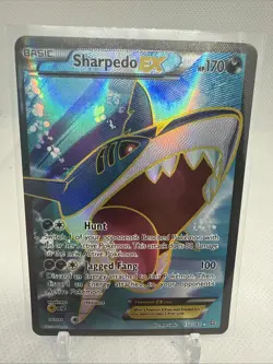 Pokemon TCG Sharpedo EX Full Art Holo Card 152/160 XY-Primal Clash - Image 1