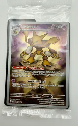 Sealed Alakazam 009 Me: Mega Evolution Promo Card Holo Pokemon TCG - Image 1