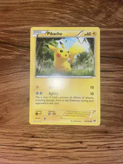 Pikachu and Meowth Bundle 5 Pokemon Common Cards Stormfront Fates Collide - Image 1