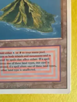 Magic the Gathering MTG Volcanic Island Card Revised Edition Dual Land - Image 5