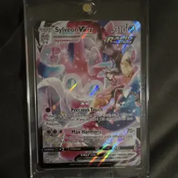 Pokemon Sylveon VMAX Ultra Rare Full Art Rapid Strike Holo TG15/TG30 Card - Image 1