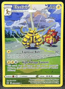 Pokemon TCG Electivire Crown Zenith Galarian Gallery Holo Rare Card GG08/GG70 - Image 1