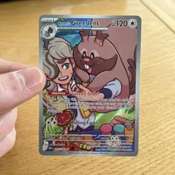 Pokemon Arven's Greedent 205/182 Destined Rivals TCG Card - Image 1