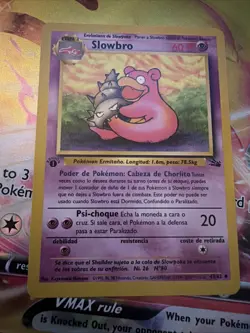 Pokemon TCG Slowbro 43/62 Pokemon Fossil Lp-nmItalian Vintage Nm 1st Edition - Image 2