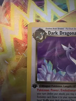 2000 Pokemon Team Rocket - 1st Edition - Dark Dragonair 33/82 - NM Non Holo - Image 3